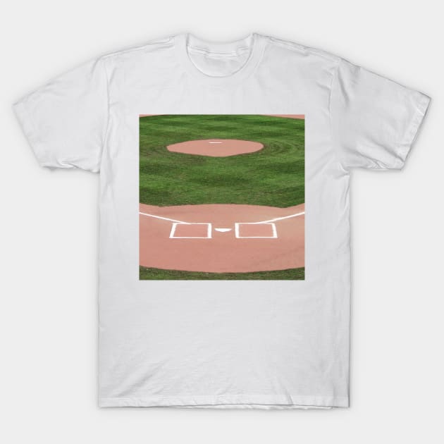 Baseball Diamond T-Shirt by CafePretzel